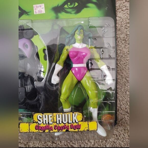 The Incredible Hulk - She Hulk Action Figure ToyBiz BRAND NEW SEALED 1996 - Picture 2 of 3